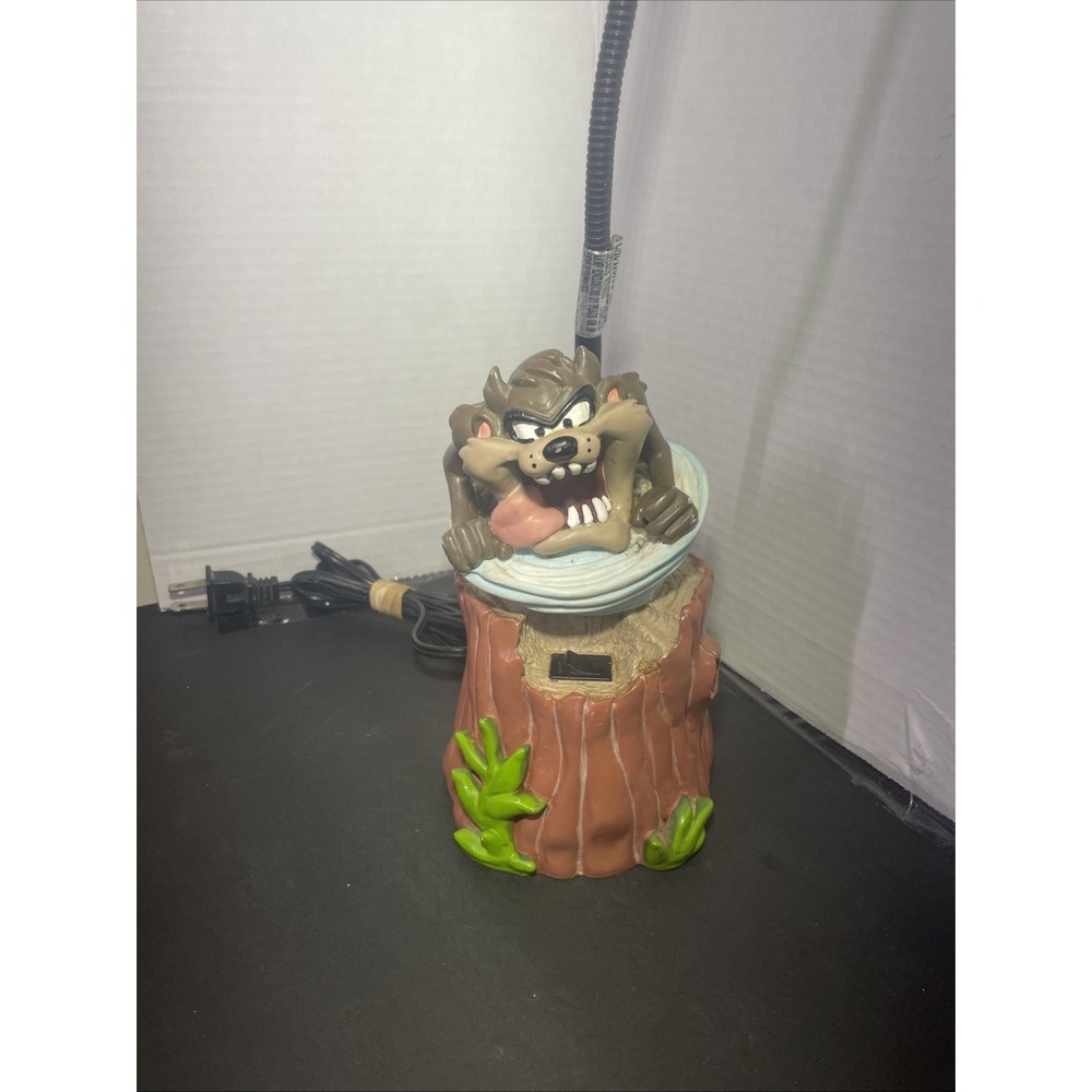 Vintage 1996 Warner Bros Looney Tunes Taz the Tasmanian Devil Tornado Desk Lamp